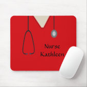 Tapis De Souris Rouge uniforme Médicale (Avec souris)