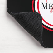Tapis De Souris Rouges / Black Computer Mousepad (Coin)