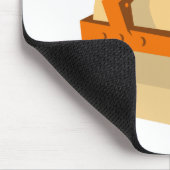 Tapis De Souris rouleau de route de construction rétro (Coin)