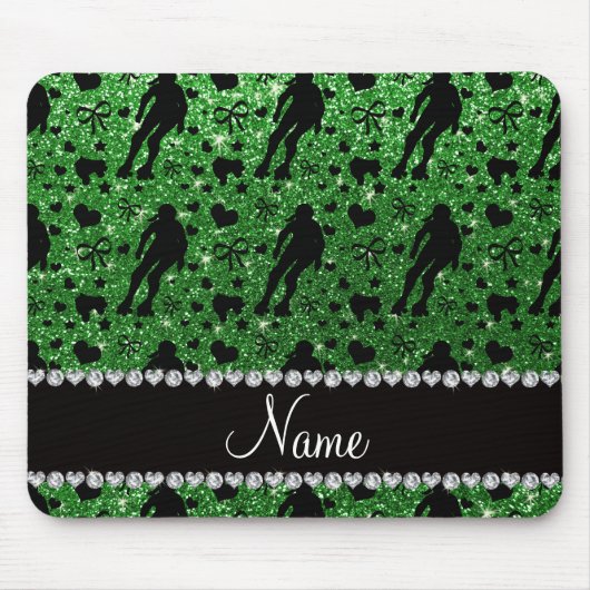 Tapis De Souris Rouleau vert nommé fait sur commande Derby de (Devant)