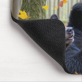 Tapis De Souris Roulement De L'Ours Noir Dans Les Feuilles D'Autom (Coin)