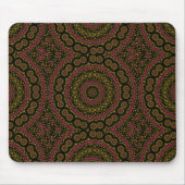 Tapis De Souris Roulette en or rose et noir Kaleidscope (Devant)