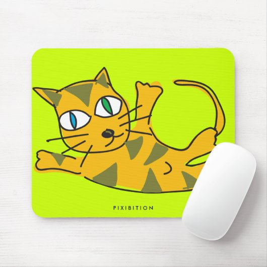 Tapis De Souris Roulez plus de le chat Mousepad (Avec souris)