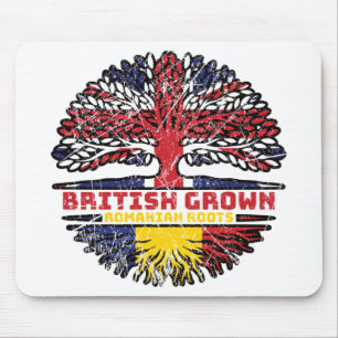 Tapis De Souris Roumanie Roumain Royaume-Uni Royaume-Uni Britanniq