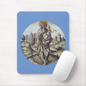 Tapis De Souris Roundel avec Saint Jean Le Baptiste (Avec souris)