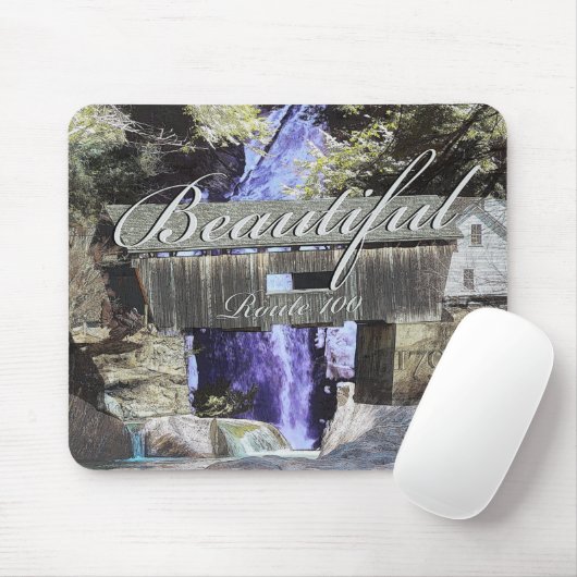 Tapis De Souris Route 100, Vermont (Avec souris)
