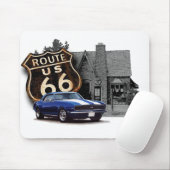 Tapis De Souris Route 66 Muscle Car (Avec souris)