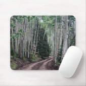 Tapis De Souris Route à travers le bouleau (Avec souris)