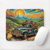 Tapis De Souris Route de l'art populaire (Avec souris)
