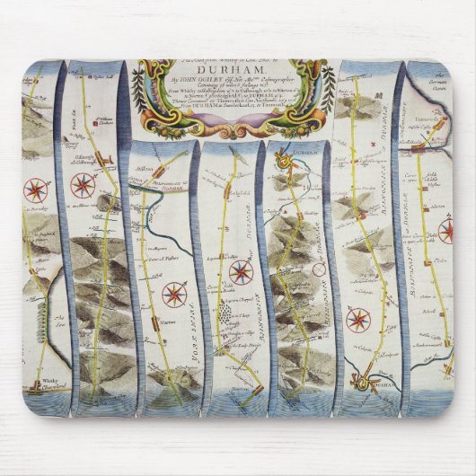 Tapis De Souris Route de Whitby vers Durham (Devant)