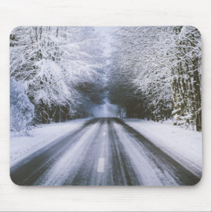 Tapis De Souris route d'hiver