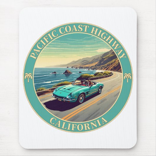 Tapis De Souris Route du Pacifique Californie (Devant)