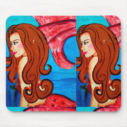 Tapis De Souris roux mermaid jumeaux mousepad (Devant)