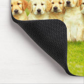Tapis De Souris Row of Puppy Bunnies (Coin)