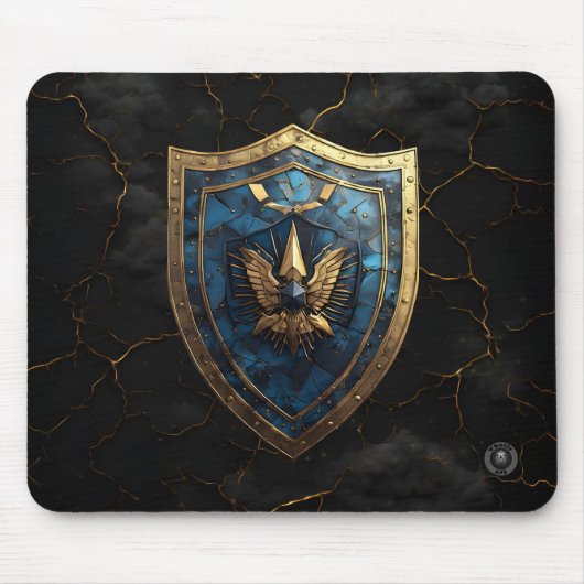 Tapis De Souris Royal Blue Eagle Crest Gaming (Devant)