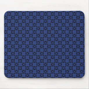 Tapis De Souris Royal Blue Funky Circles Mousepad