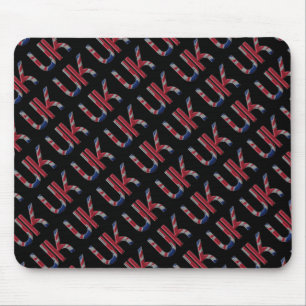 Tapis De Souris Royaume-Uni Union Jack British Drapeau Typographie