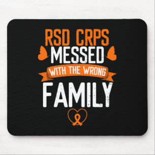 Tapis De Souris RSD CRPS mauvaise famille Orange Ribbon Award