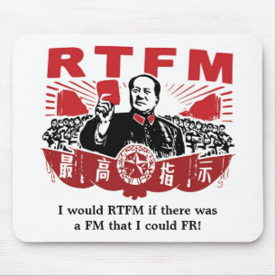 Tapis De Souris RTFM Mousepad de Mao