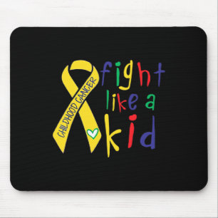 Tapis De Souris Rub ruban d'or Fight Like Kid sensibilisation au c