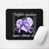 Tapis De Souris Ruban cardiaque - Sensibilisation aux lymphomes de (Avec souris)