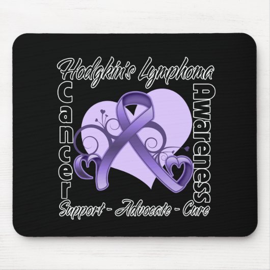 Tapis De Souris Ruban cardiaque - Sensibilisation aux lymphomes de (Devant)