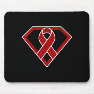 Tapis De Souris Ruban de cancer de myélome multiple de super-héros