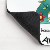 Tapis De Souris Ruban de fleur de PCOS (Coin)