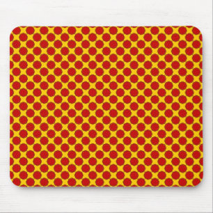 Tapis De Souris Ruban de fleurs rouges par Kenneth Yoncich