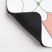 Tapis De Souris Ruban de la fleur du cancer utérin (Coin)