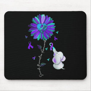 Tapis De Souris Ruban de la semaine de sensibilisation à la préven
