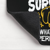 Tapis De Souris Ruban de sensibilisation au cancer de l'enfance s (Coin)