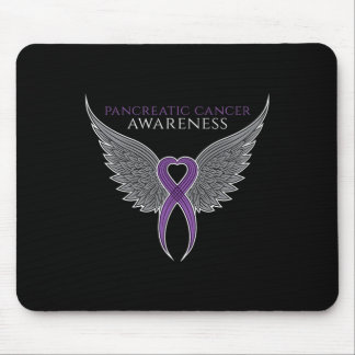 Tapis De Souris Ruban de sensibilisation au cancer pancréatique po