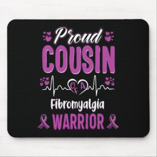 Tapis De Souris Ruban Fière Cousin Fibromyalgia Warria Awareness