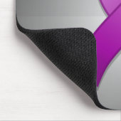 Tapis De Souris Ruban pourpre Mousepad de conscience (Coin)