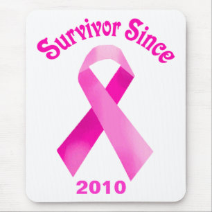 Tapis de souris Ruban rose Cancer du sein
