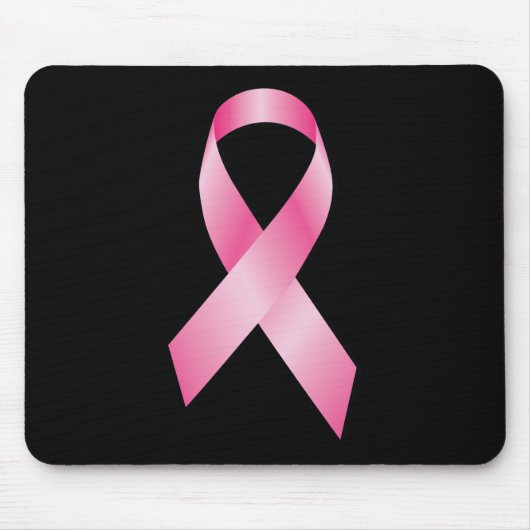 Tapis De Souris Ruban rose - conscience de cancer du sein (Devant)