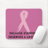 Tapis De Souris Ruban rose Mousepad (Avec souris)