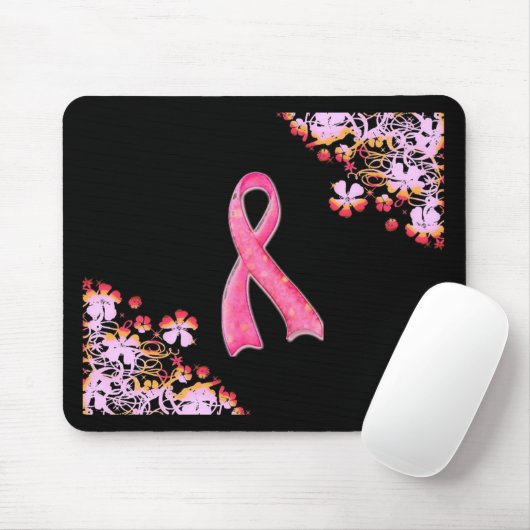 Tapis De Souris Ruban rose Mousepad (Avec souris)
