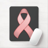 Tapis De Souris Ruban rose Mousepad de conscience (Avec souris)