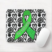 Tapis de souris Ruban Soyez Forts Sensibilisation (Avec souris)