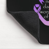 Tapis De Souris Ruban violet de sensibilisation (Coin)