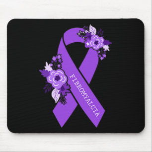 Tapis De Souris Ruban Violet de Soutien à la Sensibilisation Taill