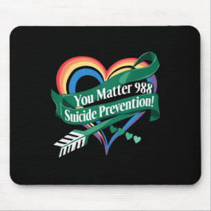 Tapis De Souris Ruban Vous Problème 988 Suicide Prevention Awards