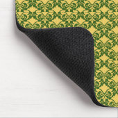 Tapis De Souris Rubans en Damassé de Mousse Dorée (Coin)