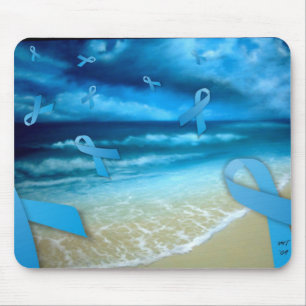 Tapis De Souris Rubans Floaing de cancer de la prostate au-dessus