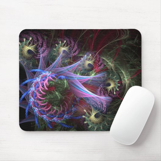 Tapis De Souris Rubans fractaux Full Swirl Mousepad (Avec souris)
