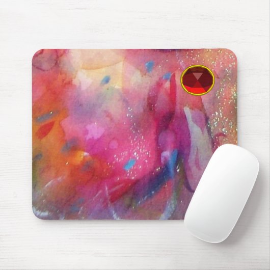 TAPIS DE SOURIS RUBY ABSTRAIT (Avec souris)