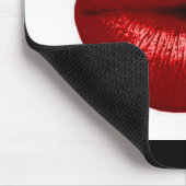 TAPIS DE SOURIS RUBY RED LIPSTICK MAKEUP BEAUTY LASHION LIPS (Coin)