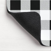 Tapis De Souris ruc farmhouse chic black and white plaid (Coin)
